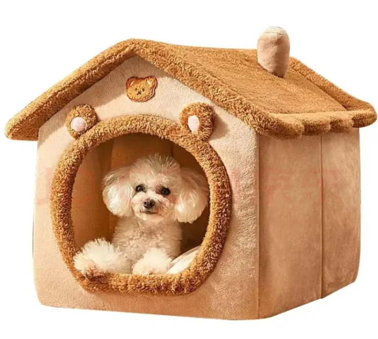 Warm Pet House Nest – Soft Washable Bed for Small Dogs & Cats