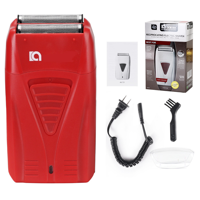 Men's Rechargeable Electric Shaver – Dual Blade Close Shave, Travel Size
