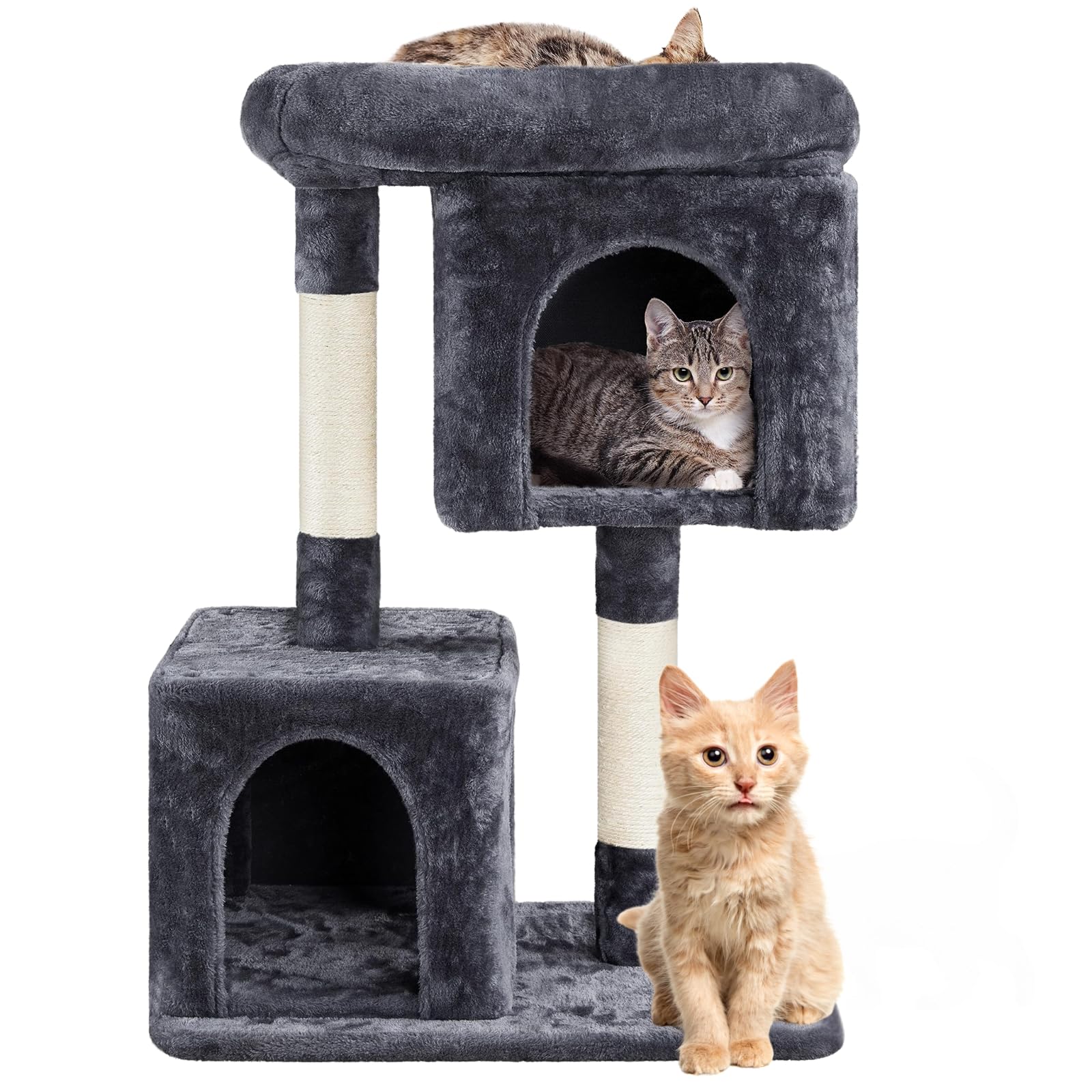 FluffyDream Cat Tree Tower – 31 Inch with Scratching Post