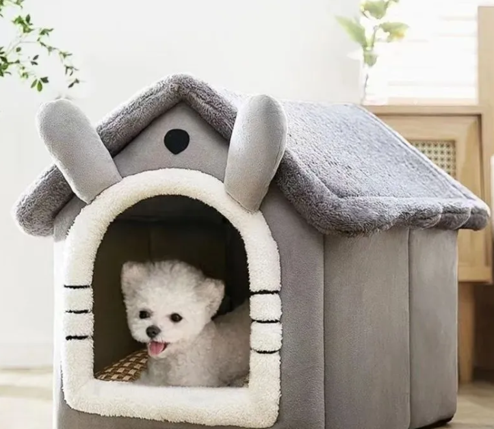 Warm Pet House Nest – Soft Washable Bed for Small Dogs & Cats