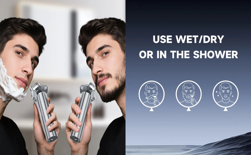 Shaver cleaning brush and maintenance kit