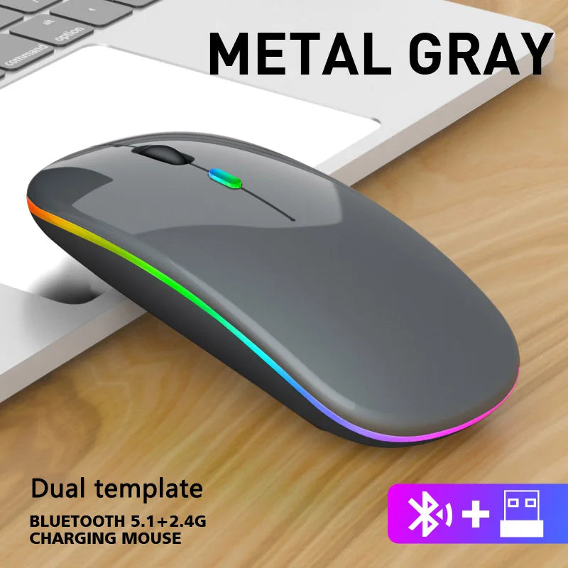 Wireless Bluetooth mouse Silvery color variant