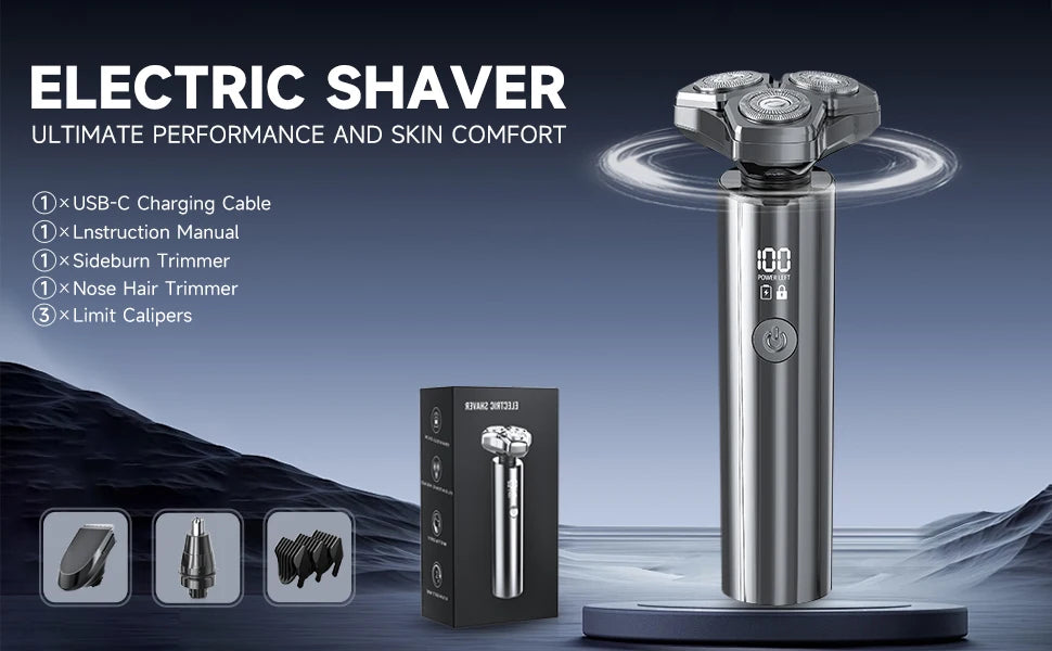 Electric shaver trimmer attachment for beard detailing