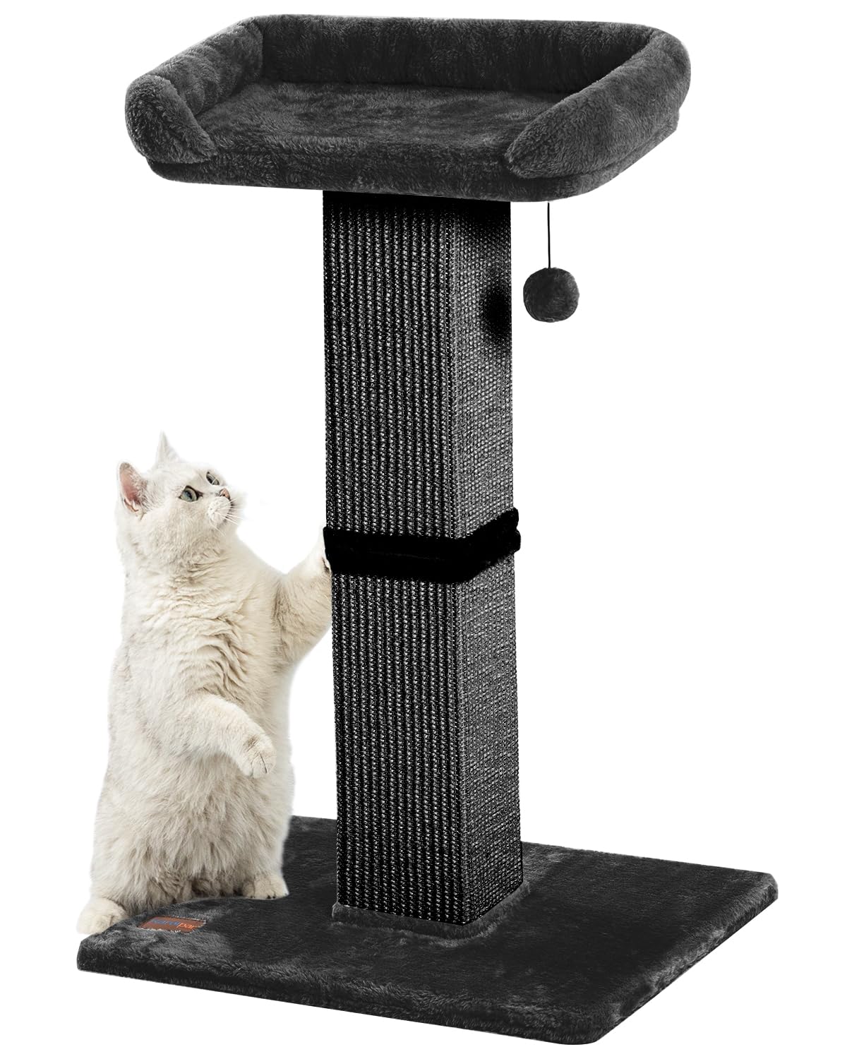 Karolpar 32" Cat Scratching Post with Plush Perch
