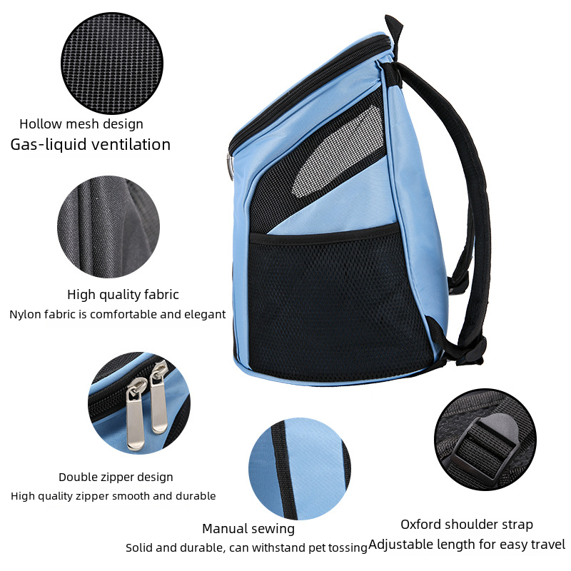 Foldable Pet Backpack – Lightweight Carrier for Cats & Dogs