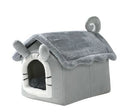 Cozy Cat & Dog Nest Bed – Soft Coral Fleece with PP Cotton Filling